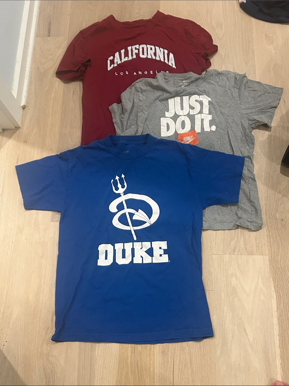 Duke Blue T-Shirt + California & Nike Graphic Tees Bundle